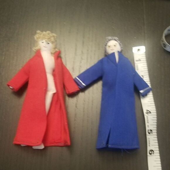 2 Rag Cloth Doll Vintage hand made - Picture 2 of 14